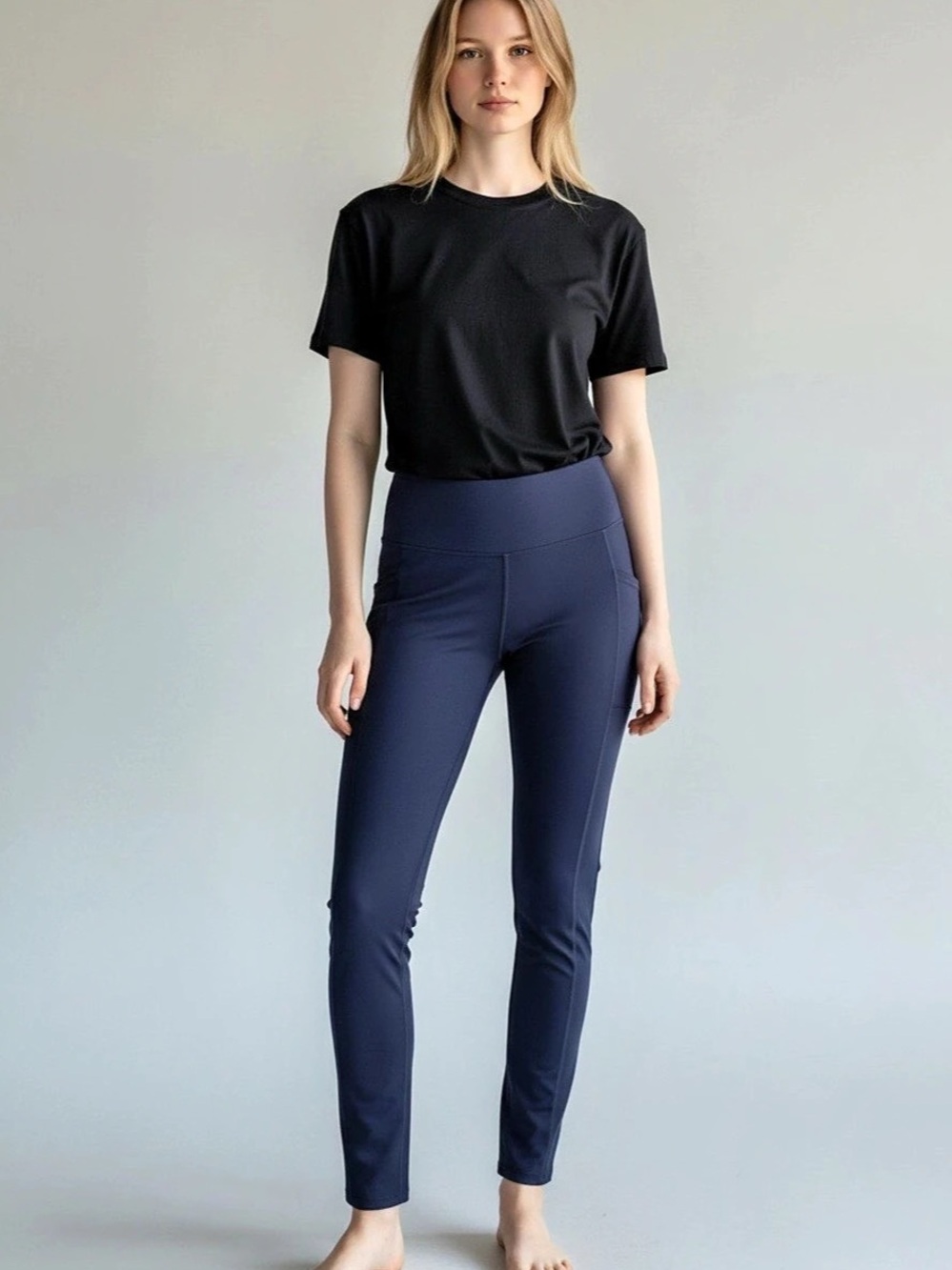 Skechers GOwalk Pant Joy - Petite Leggings in Blue Size XS NWT